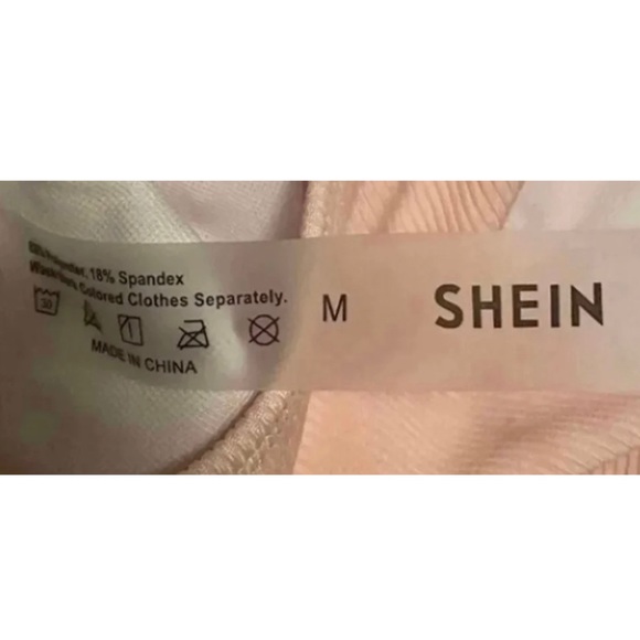 Shein One Piece Lace Pink Swimsuit - Picture 5 of 5